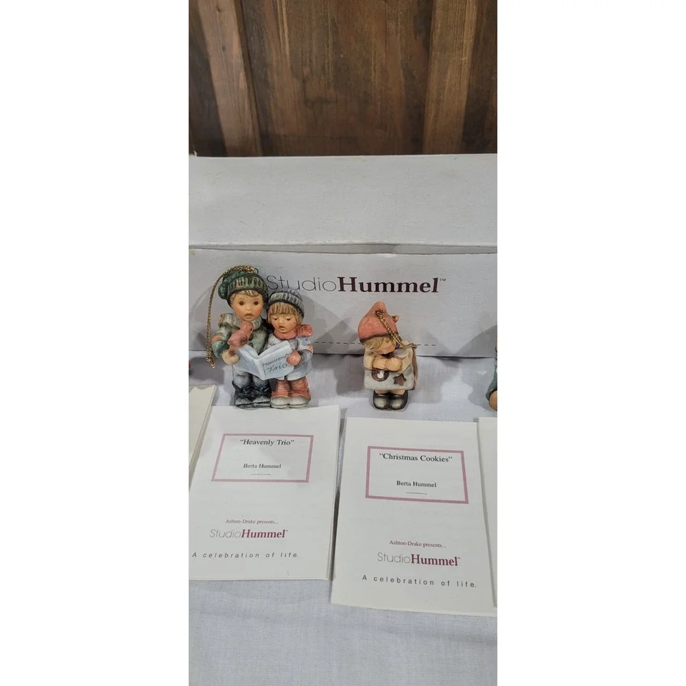 Studio Hummel Ornaments Set Of 4 With Certificate Of Authenticity
